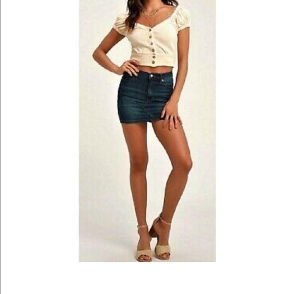 Free People Teagan Mini Skirt